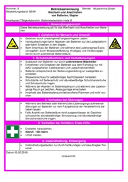 Operating Instructions battery change